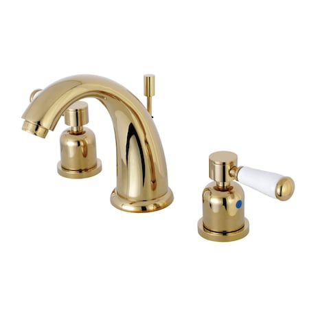 Kingston Brass KB8982DPL 8" Widespread Bathroom Faucet, Polished Brass KB8982DPL